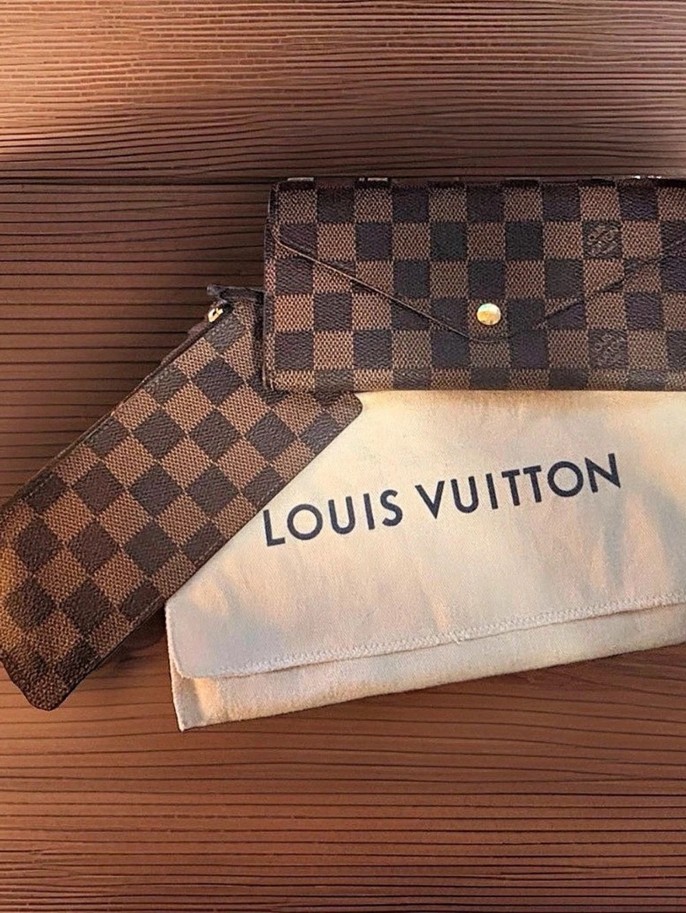 Louis Vuitton 2012 Damier Ebene Continental Wallet